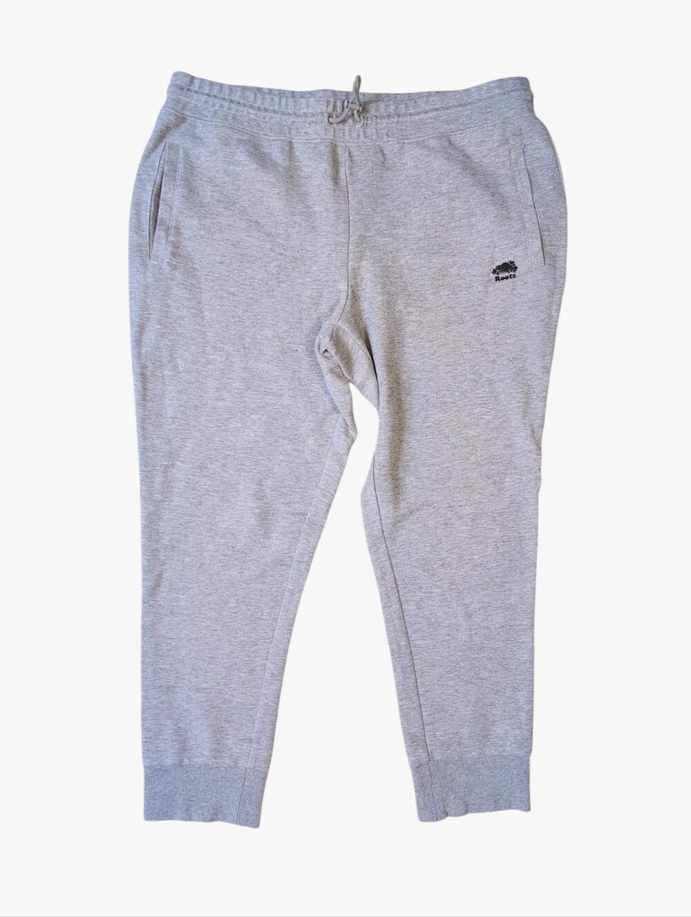 Roots Athletics Sweatpants Women's EXTRA LARGE Gray Joggers Pockets Lounge
